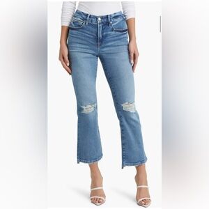 Good American Good Legs Crop Mini Bootcut Jeans Size 6 / 28